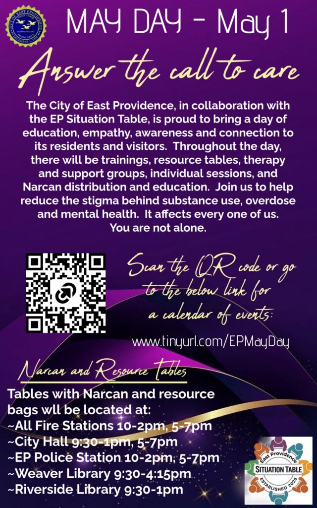 May Day Narcan distribution graphic.